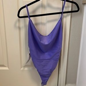 Brand new purple cowl neck bodysuit from American threads!!
